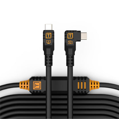 TetherPro Optima 10Gbps Gen 2 USB-C, Straight to Right