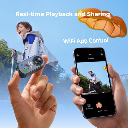 Portable POV Action Camera for Cycling and Outdoor Use