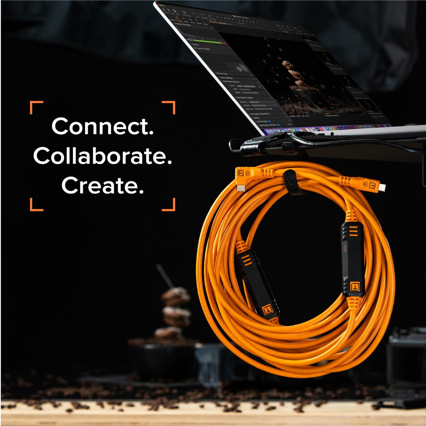 TetherPro Optima 10Gbps Gen 2 USB-C, Straight to Right